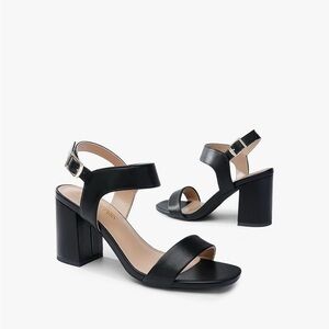 DREAM PAIRS High Chunky Heels Square Toe Block Ankle Strap Dress Comfort Sandals